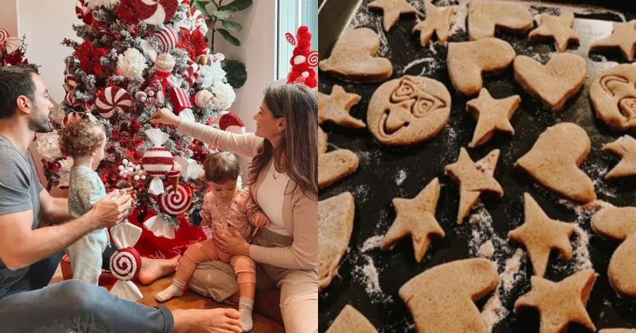 Η Αριάνα και η Φιλίππα πλάθουν κουλουράκια: Αυτή είναι η χριστουγεννιάτικη συνταγή που φτιάχνουν οι κόρες της Χριστίνας Μπόμπα