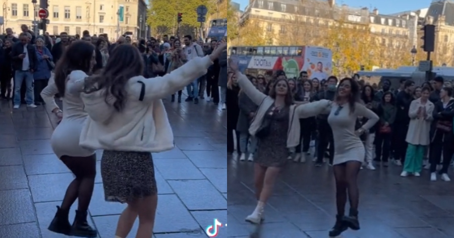 Κάνουν τον γύρο του διαδικτύου: Οι Ελληνίδες που χόρεψαν Ικαριώτικο στο κέντρο του Παρισιού και έγιναν viral