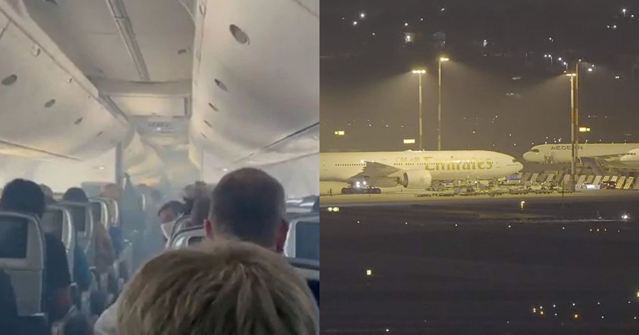 Θρίλερ με το αεροπλάνο της Emirates: Live εικόνα με τον έλεγχο στους επιβάτες – Συνοδεία μαχητικών προσγειώθηκε στην Αθήνα