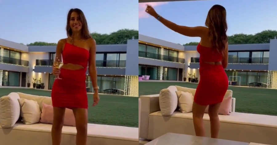 Μοίρασε εγκεφαλικά η Αντονέλα Ροκούζο: Το κόκκινο φόρεμα και ο χορός της κυρίας Μέσι που έγινε viral