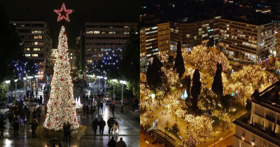 Έλαμψε η Αθήνα: Η πρωτεύουσα «φόρεσε» τα γιορτινά της με μία υπέρλαμπρη εκδήλωση στην πλατεία Συντάγματος