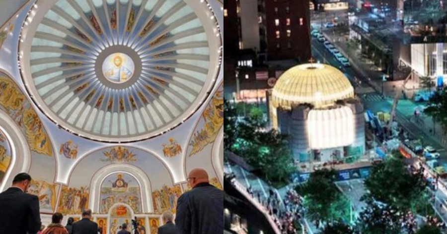 Δάκρυα συγκίνησης από την ελληνική ομογένεια στη Νέα Υόρκη: Λειτούργησε ξανά μετά από 22 χρόνια ο ναός του Αγίου Νικολάου στο Σημείο Μηδέν