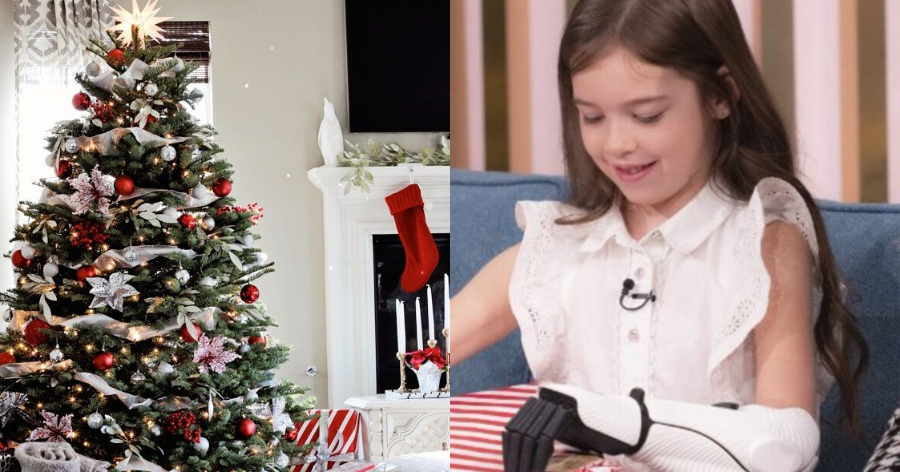 Απόλυτη συγκίνηση στη Βρετανία: 7χρονη με τεχνητό χέρι άνοιξε για πρώτη φορά τα δώρα της τα Χριστούγεννα και έλαμψε από χαρά