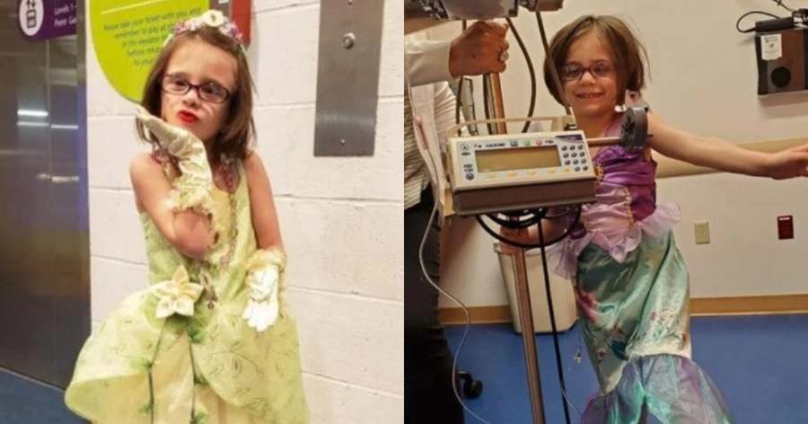 Ραγίζει καρδιές: 5χρονη με όγκο στον εγκέφαλο ντύνεται σαν πριγκίπισσα κάθε φορά που πάει να κάνει χημειοθεραπεία