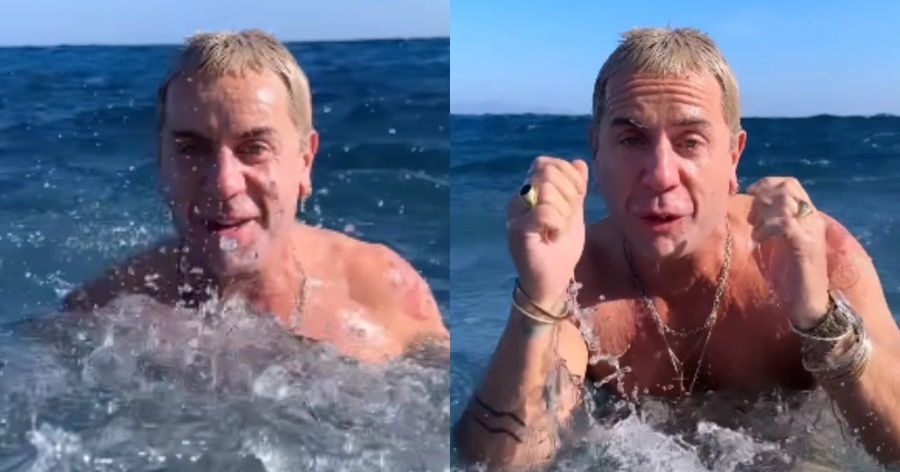 Δεν υπολόγισε τα κρύα νερά: Ο Γιώργος Μαζωνάκης κάνει μπάνιο στη θάλασσα και κάνει τον γύρο του διαδικτύου