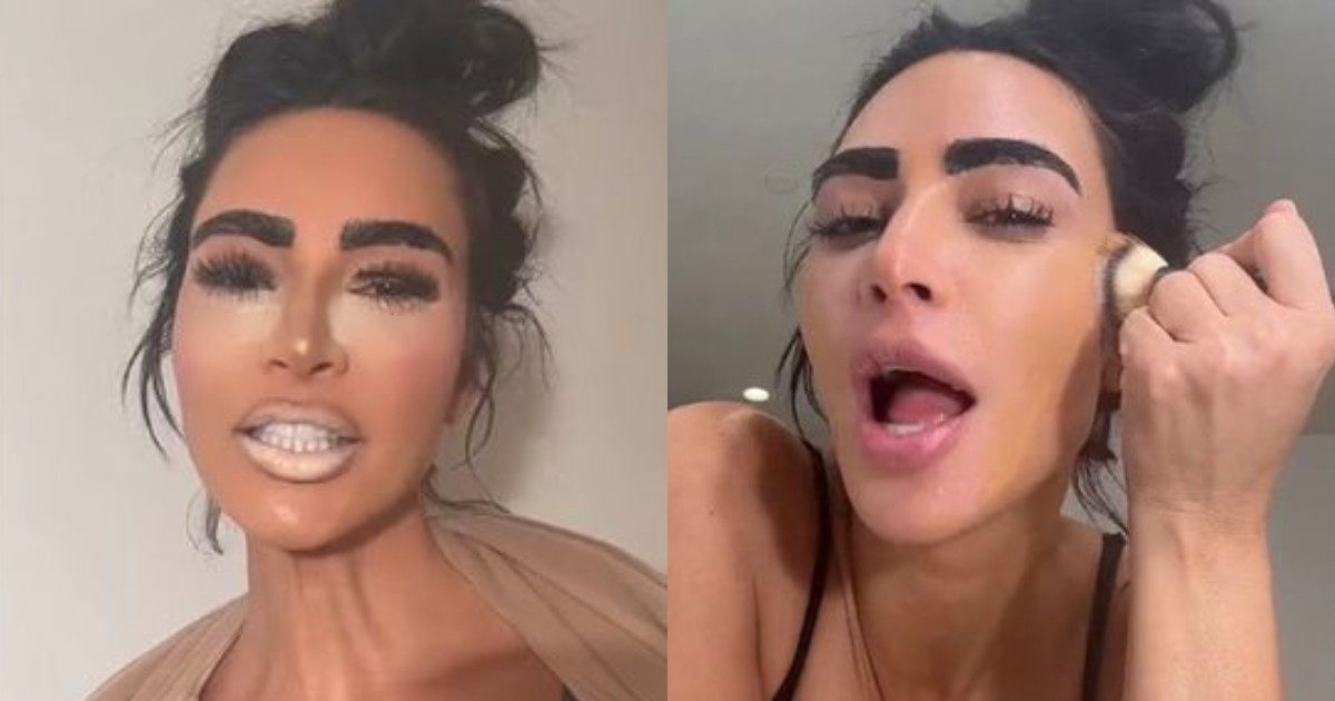 Kim Kardashian gives herself a ‘British chav makeover’ and leaves fans floored