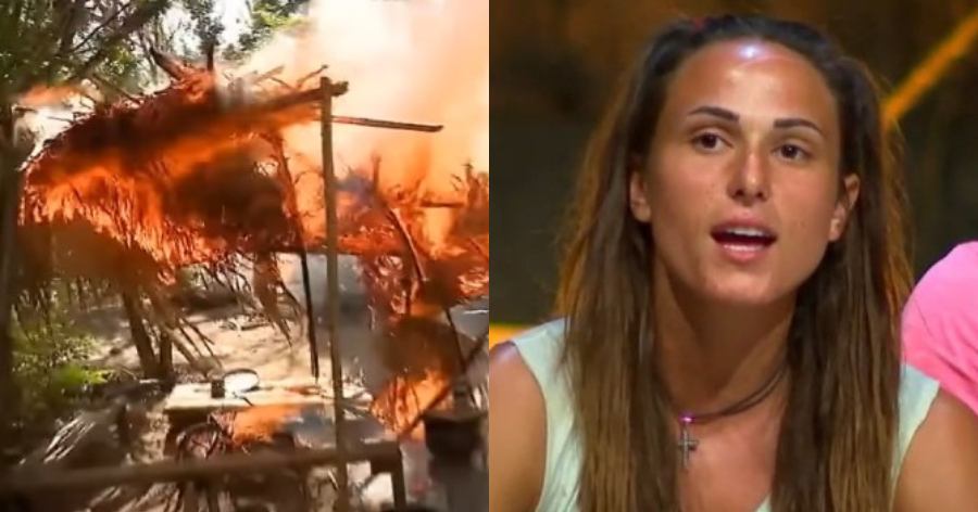 Φωτιά στην καλύβα των μαχητών, «φωτιά» και στους διάσημους: Η Ασημίνα πιάστηκε με κινητό στο Survivor All Star