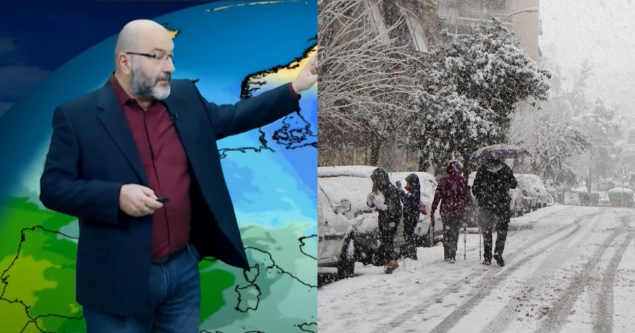 Προειδοποίηση από Σάκη Αρναούτογλου: Πυκνές χιονοπτώσεις σε Εύβοια, Αττική και Βοιωτία την Κυριακή