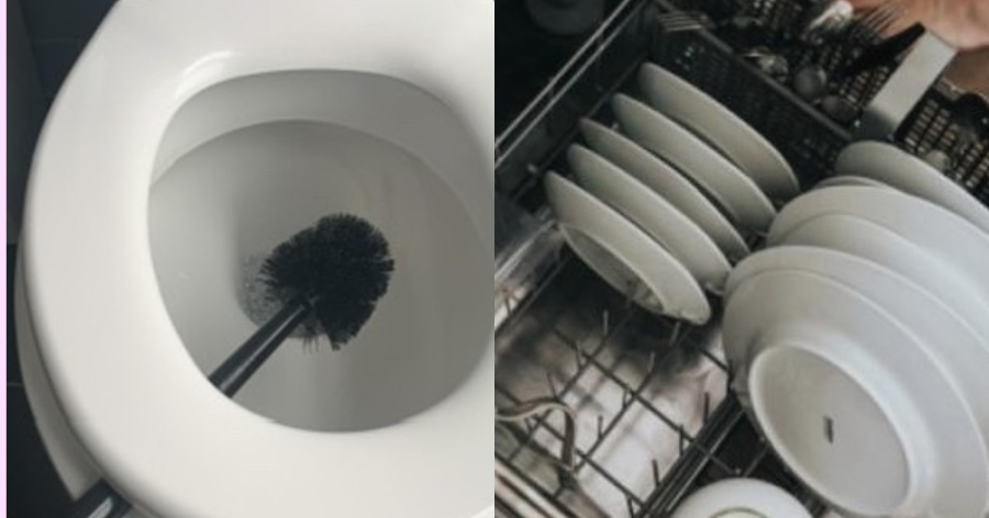 Αηδιασμένο ολόκληρο το διαδίκτυο: Γυναίκα έπλυνε το βουρτσάκι της τουαλέτας στο πλυντήριο πιάτων