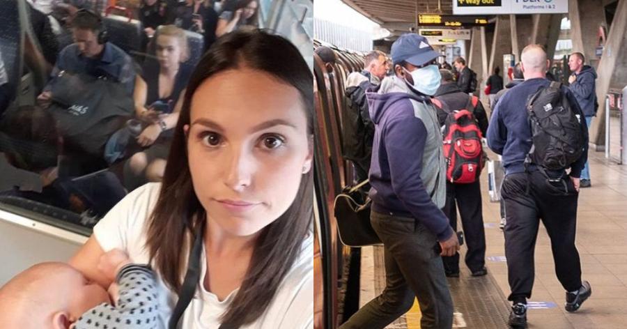 «Ένιωσα ηλίθια»: Μητέρα θήλαζε όρθια σε τρένο για 35 λεπτά και κανένας δεν σηκώθηκε για να καθίσει