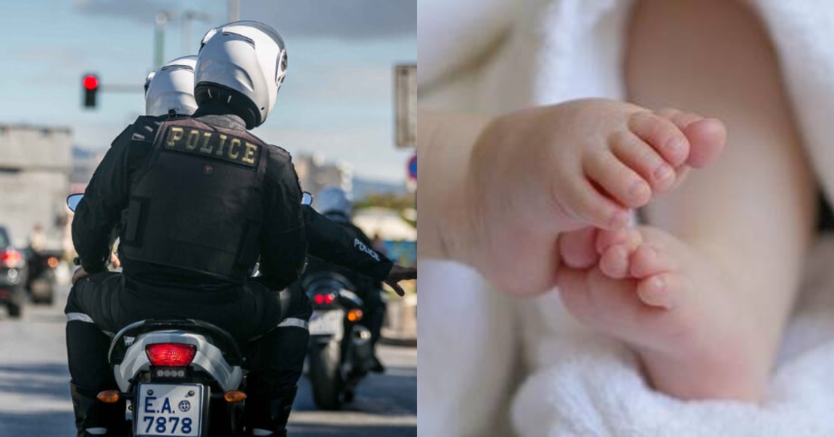 «Γέφυρα ζωής» για βρέφος με σπασμούς:  Αστυνομικοί έφτασαν στο Μαρούσι σε ελάχιστα λεπτά και έσωσαν το μωρό