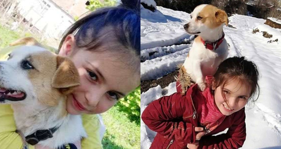 Μεγαλείο ψυχής: Η 8χρονη που περπάτησε 2,5 χιλιόμετρα στο χιόνι με τον σκύλο στη πλάτη της για να τον πάει στον κτηνίατρο