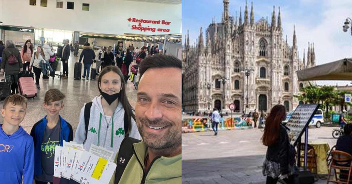 Άφησε για λίγο τον Άγιο Δομίνικο: Ο Γιώργος Λιανός ταξίδεψε στην Ιταλία με τα τρία του παιδιά