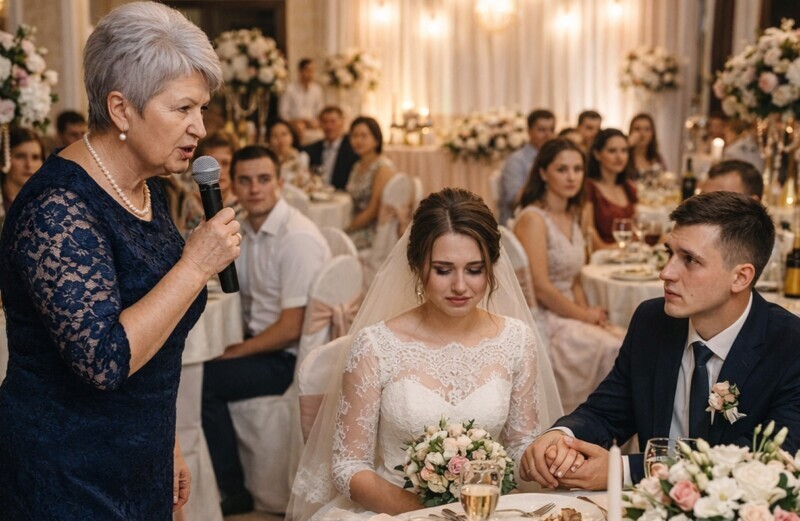 Ακριβώς στη μέση της γιορτής, η πεθερά πήρε το μικρόφωνο και, χωρίς να ντρέπεται μπροστά στους καλεσμένους, αποκάλεσε τη νύφη «ζητιάνα», μόνο και μόνο επειδή ζούσε σε χωριό