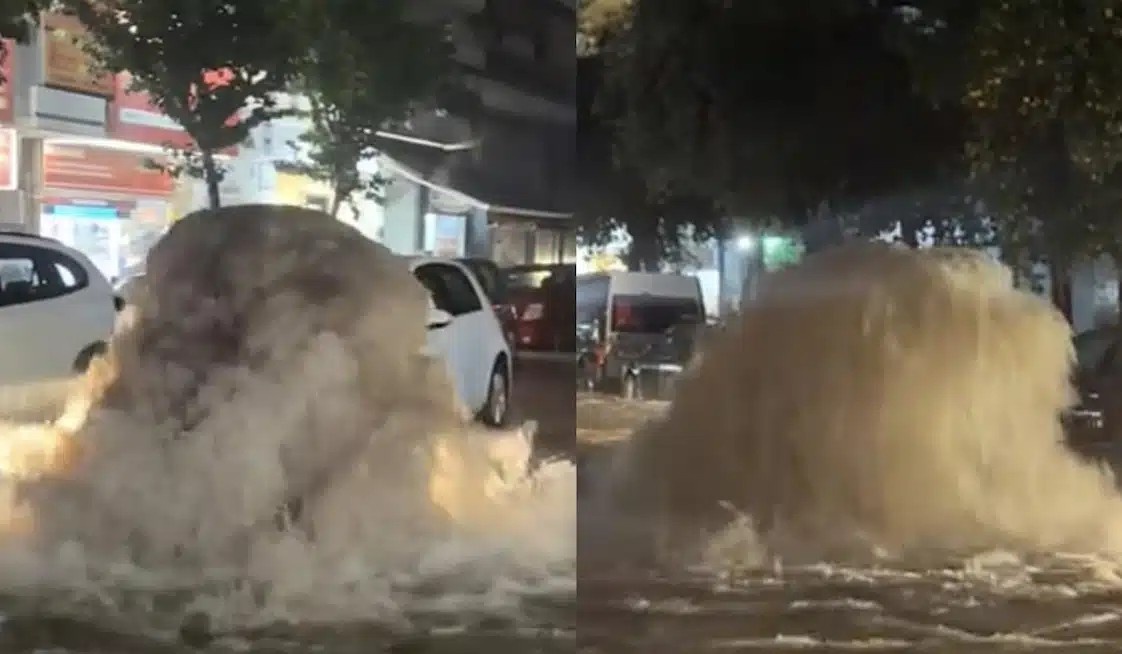 Γέμισε «σιντριβάνια» η Αθήνα από καπάκια φρεατίου που «έσκασαν» λόγω της κακοκαιρίας