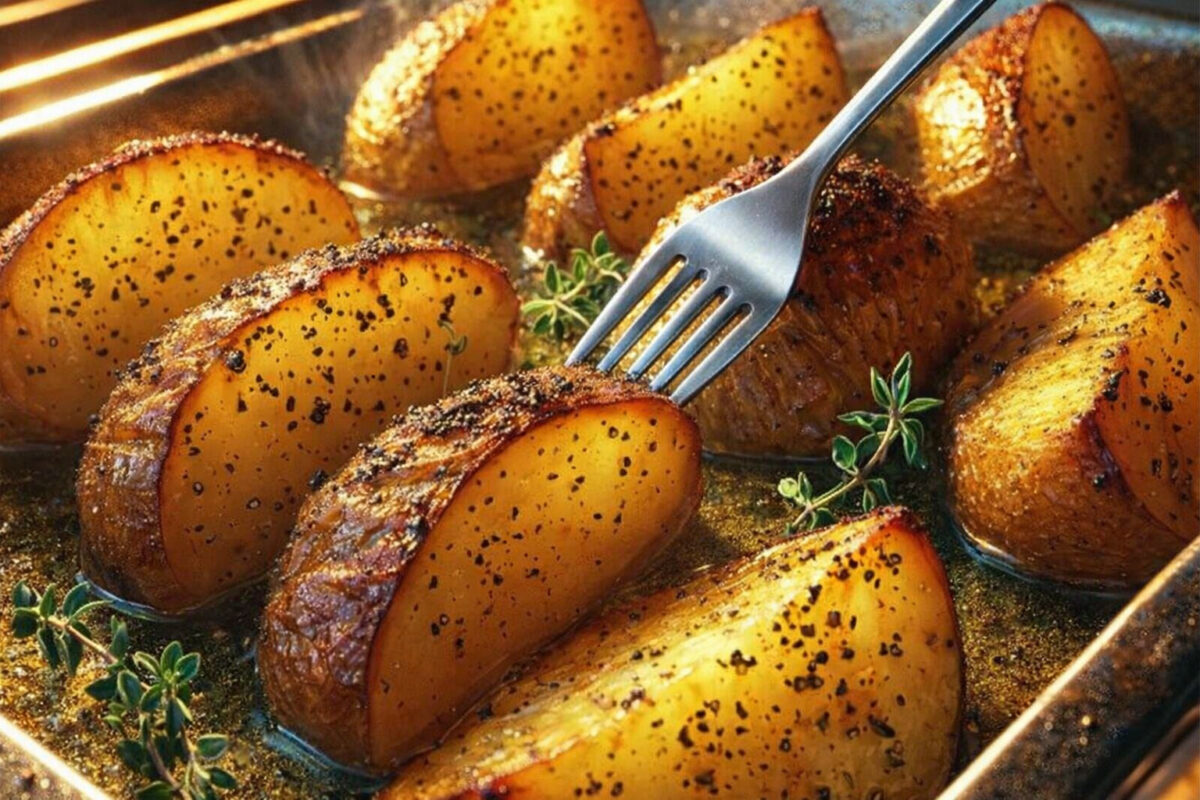 Το μυστικό για να βγουν λουκούμι οι πατάτες φούρνου και να λιώσουν στο στόμα