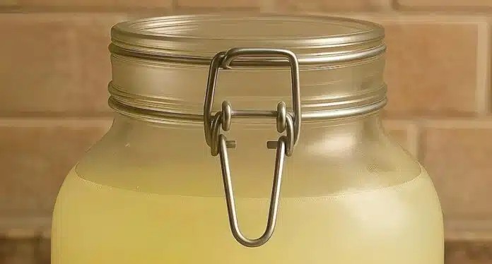 Φυσικό ρόφημα αδυνατίσματος: ζεστό νερό, μηλόξιδο, τζίντζερ και λεμόνι