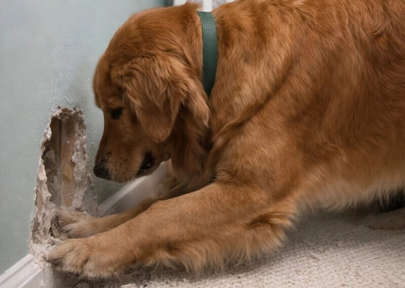 Ο σκύλος μου άρχισε να ξύνει μανιασμένα τον τοίχο πίσω από την κούνια της οκτώ μηνών κόρης μου: στην αρχή νομίσαμε ότι απλώς είχε τρελαθεί, αλλά όταν κοιτάξαμε μέσα στον τοίχο, βρήκαμε κάτι πραγματικά φρικτό