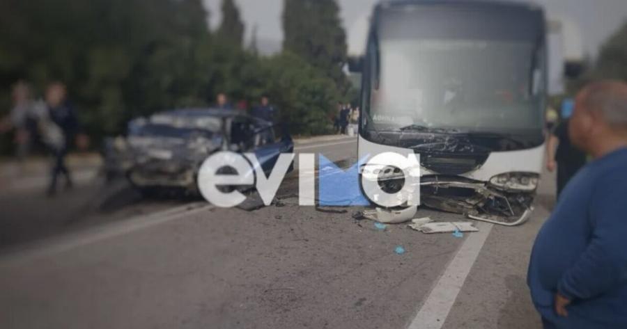 Λεωφορείο του ΚΤΕΛ σuγκρούστηκε με αυτοκίνητο – Νεκpός ο οδηγός του ΙΧ