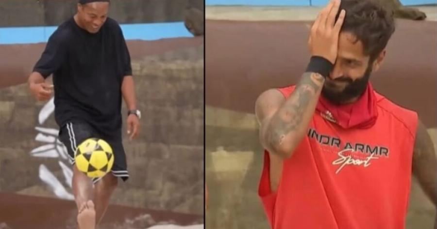 O Ροναλντίνιο μπήκε στο ελληνικό Survivor και αντιμετώπισε τον Σάββα Γκέντσογλου και τον El Mago