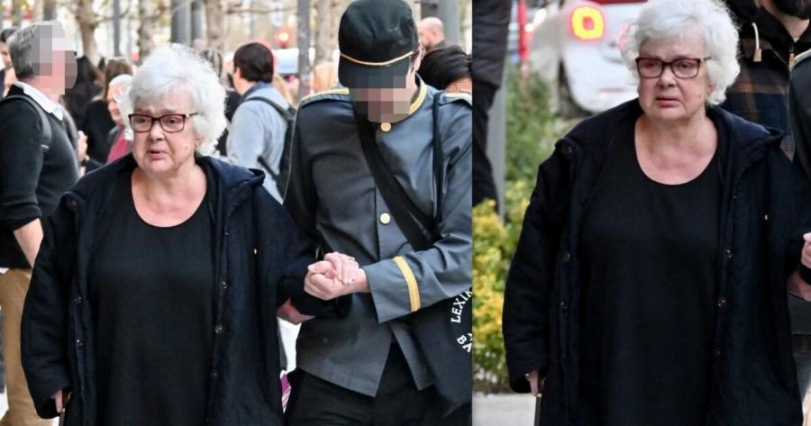 Ξένια Καλογεροπούλου: Σπάνια δημόσια εμφάνιση της σπουδαίας ηθοποιού στο κέντρο της Αθήνας