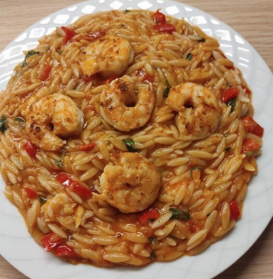 Το κριθαρότο με γαρίδες που γίνεται σαν εστιατορίου στο σπίτι