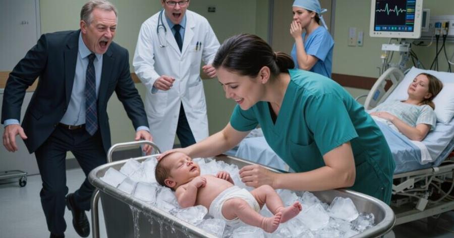 Ο γιατρός μόλις είχε ανακοινώσει ότι το νεογέννητο του δισεκατομμυριούχου δεν είχε επιζήσει: Ύστερα η καθαρίστρια επέστρεψε με μια χαλύβδινη λεκάνη γεμάτη πάγο και ψιθύρισε: «Δεν έχει τελειώσει ακόμα»