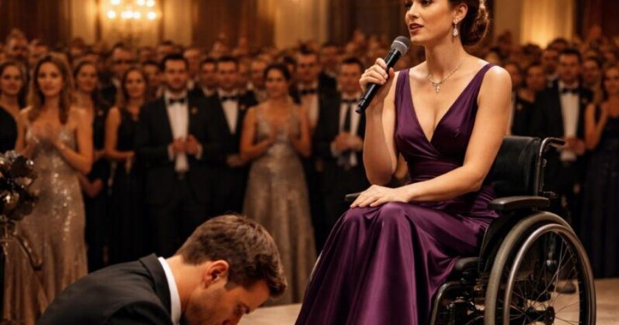 Είχε αρνηθεί να πάρει την ανάπηρη γυναίκα του στο εταιρικό γκαλά… αλλά λίγα λεπτά αργότερα, εκείνη ανέβηκε στη σκηνή ως η πραγματική κυρία της εταιρείας και κατέστρεψε την καριέρα του
