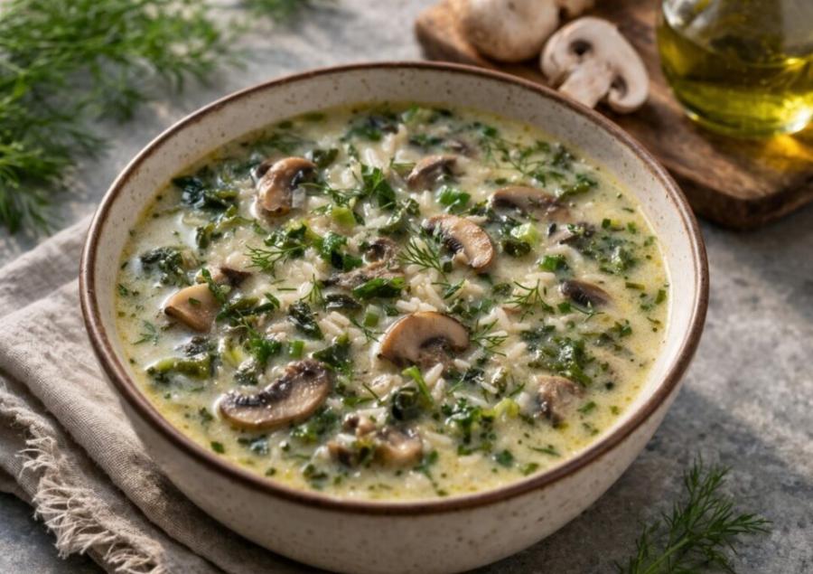 Μαγειρίτσα με μανιτάρια – Ελαφριά και υγιεινή εναλλακτική χωρίς συκωτάκια