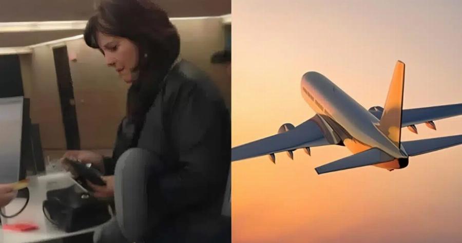 Η φωτογραφία αυτής της γυναίκας στα εισιτήρια του αεροδρομίου, σαρώνει στο διαδίκτυο. Ο λόγος; Προσέξτε την λίγο καλύτερα