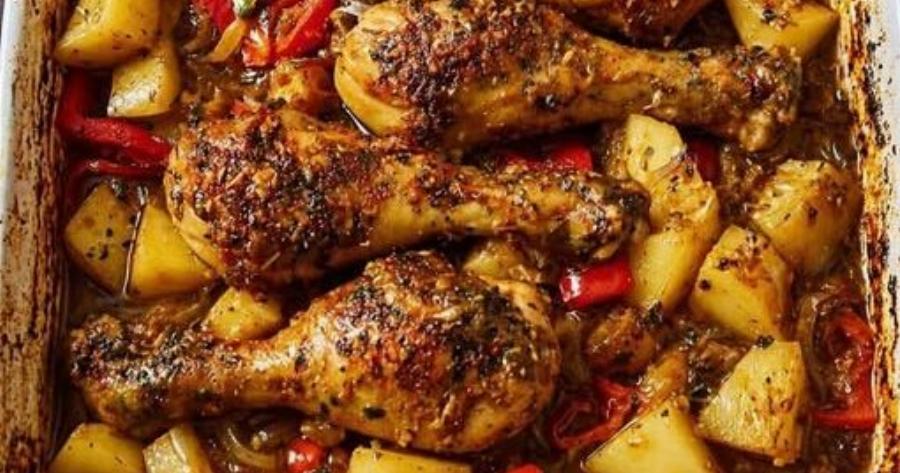 Το πιο εύκολο κοτόπουλο φούρνου με πατάτες