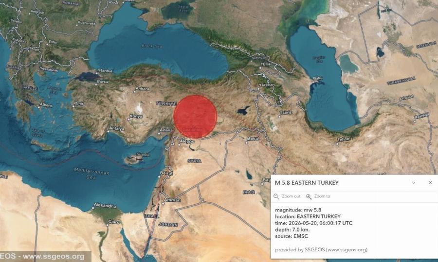EKTAKTO: Ισχυρός σεισμός 5,8 Ρίχτερ – Ταρακουνήθηκαν πολλές περιοχές