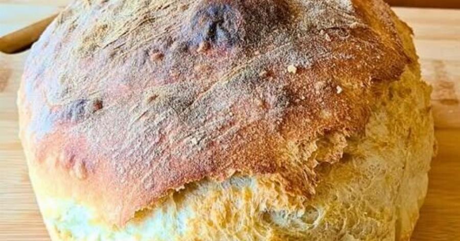 Το πιο εύκολο σπιτικό ψωμί με αφράτη ψίχα και τέλεια υφή