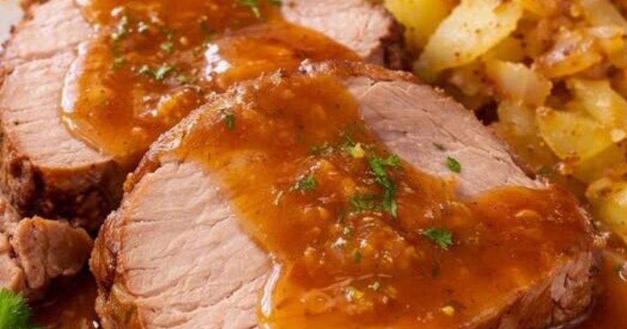 Χοιρινό φιλέτο γλασαρισμένο με πορτοκάλι και μέλι – Ζουμερό και αρωματικό