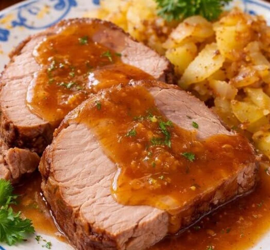 Χοιρινό φιλέτο γλασαρισμένο με πορτοκάλι και μέλι – Ζουμερό και αρωματικό