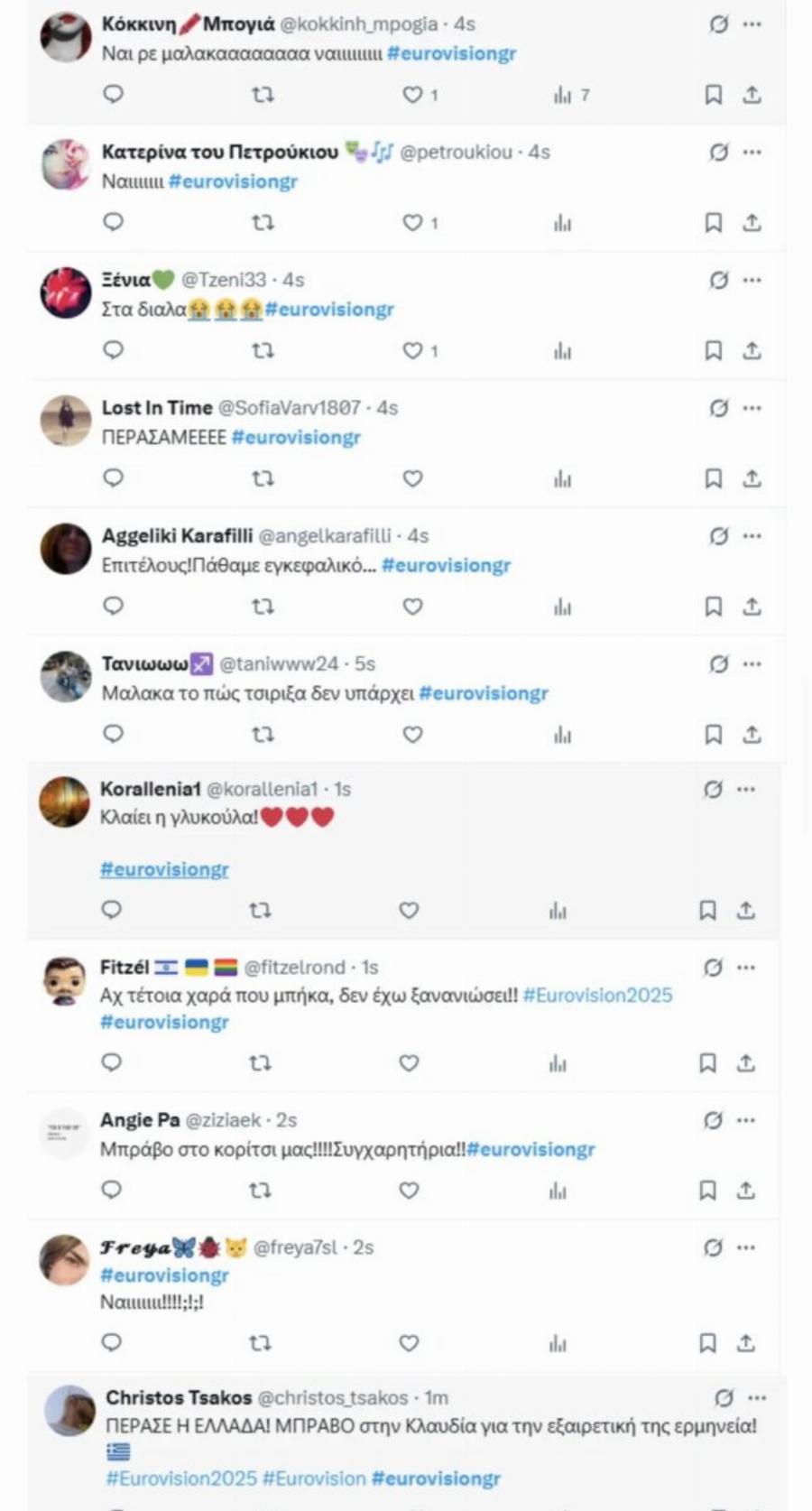 «Ήταν δίκαιο, έγινε πράξη» – Χαμός στο Twitter/X με την πρόκριση της Κλαυδίας στον τελικό