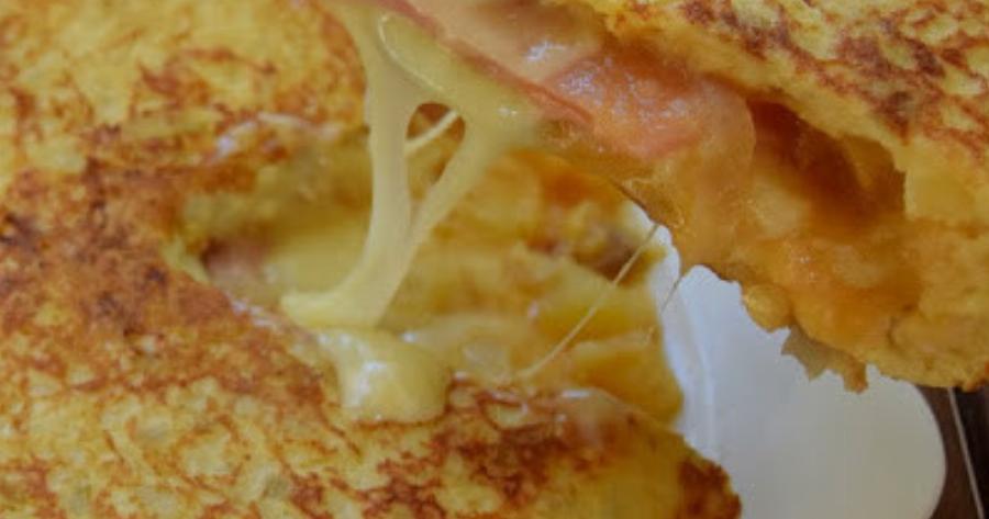 Ισπανική ομελέτα γεμιστή – Με τυρί που λιώνει!