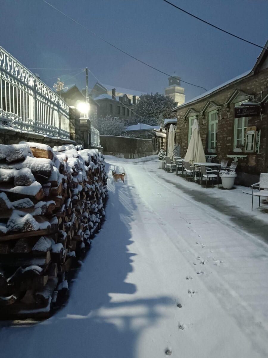 Παραμύθι από χιόνι: Έφτασαν τα πρώτα χιόνια στο παραμυθένιο Νυμφαίο