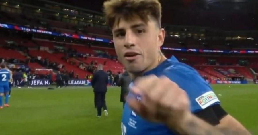 Η αφιέρωση του Ρότα στον Μπάλντοκ μετά τον θρίαμβο της «γαλανόλευκης» στο «Γουέμπλεϊ»