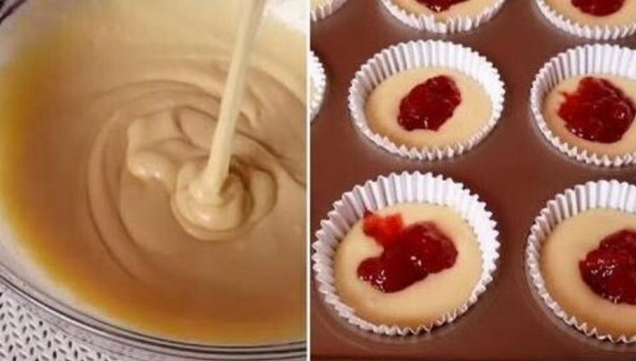 Μάφινς με μαρμελάδα: Η εύκολη συνταγή για αφράτα γλυκά με φρουτένια γέμιση