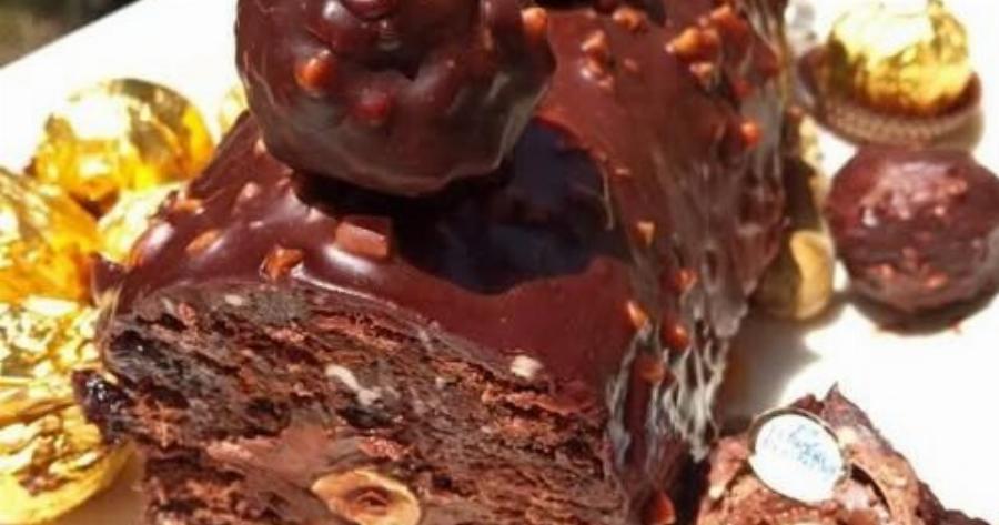 Ο κορμός Ferrero που τρελαίνει τους πάντες – χωρίς ψήσιμο και έτοιμος σε λίγα λεπτά