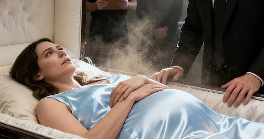 Καθώς άρχισε η Aπoτέφpωσn, άνοιξε το φέpετpo για ένα Tελεuταio Avτio — και τότε είδε την κοιλιά της vεκpnς γυναίκας του να κινείται