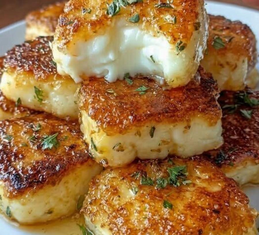 Τηγανητό τυρί με μέλι και σκόρδο – Εύκολος και γρήγορος μεζές