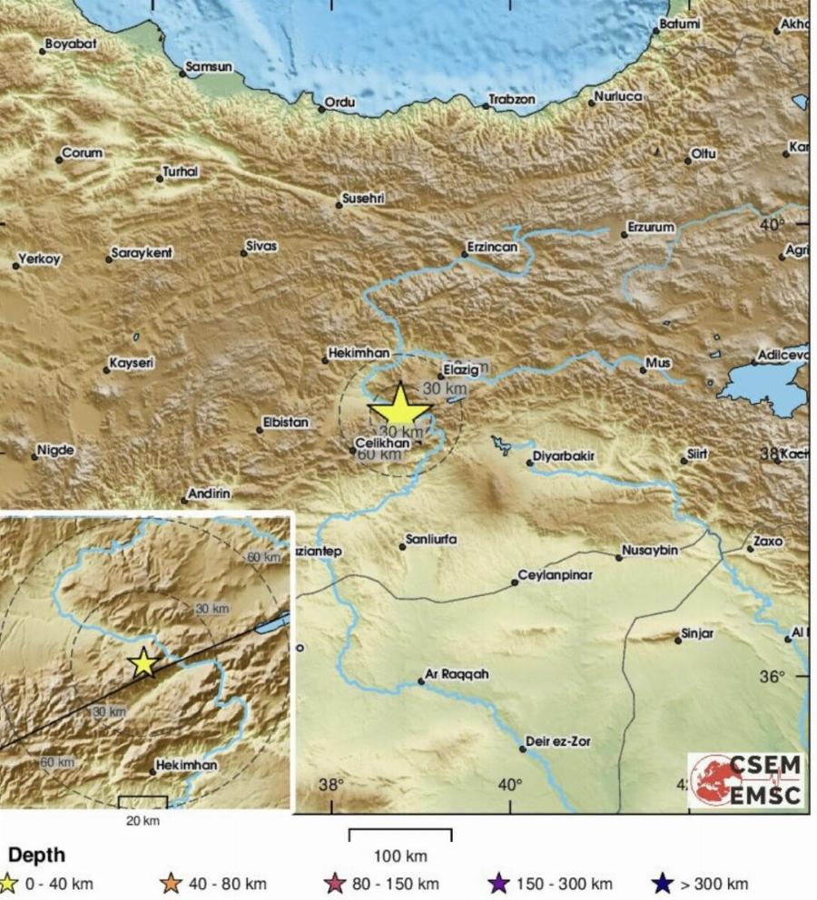 ΕΚΤΑΚΤΟ ΤΩΡΑ Ισχυρός σεισμός στην Τουρκία πάνω από 6 ρίχτερ
