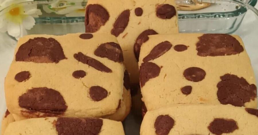 Δίχρωμα μπισκότα βουτύρου με κακάο – τραγανά και εντυπωσιακά