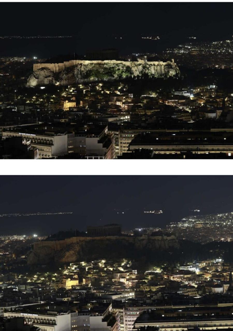 «Εξαφανίστnκε» η Ακρόπολη – Βuθίστnκε στο σκοτάδι για την Ώρα της Γης – Εικόνες που εντυπωσιάζουν