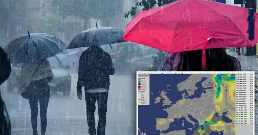 Έρχονται καταιγίδες, χαλαζοπτώσεις και σημαντική πτώση της θερμοκρασίας