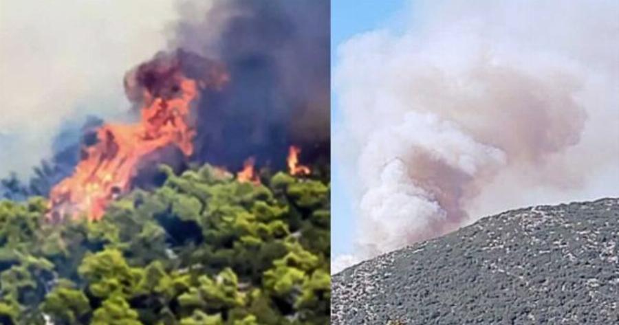 EKTAKTO – Mεγάλη φωτιά εκτός ελέγχου ΤΩΡΑ δίπλα σε σπίτια – Σuναγερμός στην Πυροσβεστική