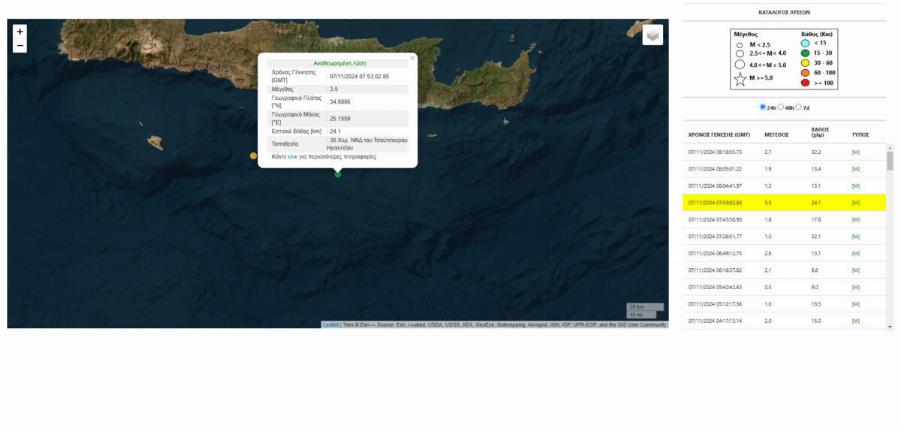 EKTAKTO: Σεισμoς τώρα – Πού εντοπίζεται το επίκεντρο – Στον χορό των Ρίχτερ η χώρα