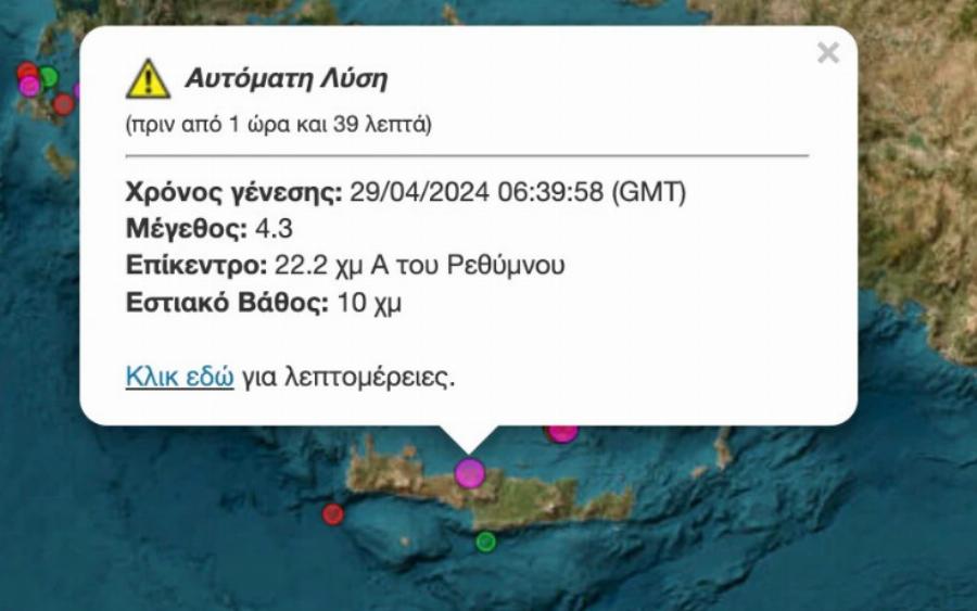 Τριπλός σεισμός σήμερα